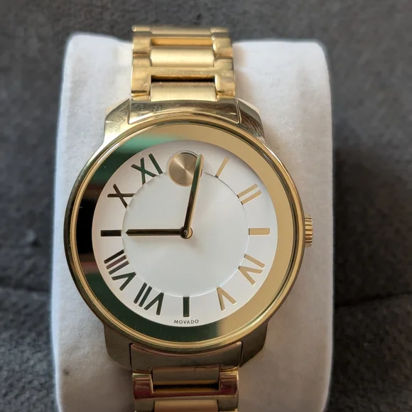 Movado | Accessories | Movado Gold Watch With Roman Numerals  display picture 2